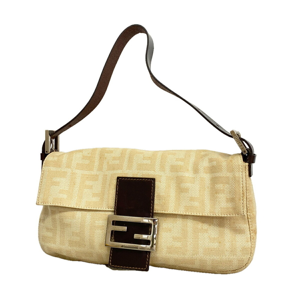 Fendi Zucca Mamma Bucket Canvas Handbag, Beige, Women's